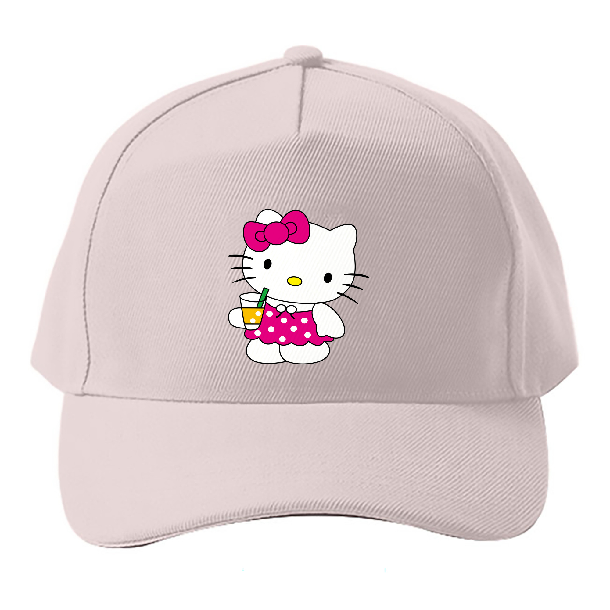 （画像用） Hello Kitty ハローキティ ベースボールキャップ 綿100％ 男女兼用 帽子 スポーツ